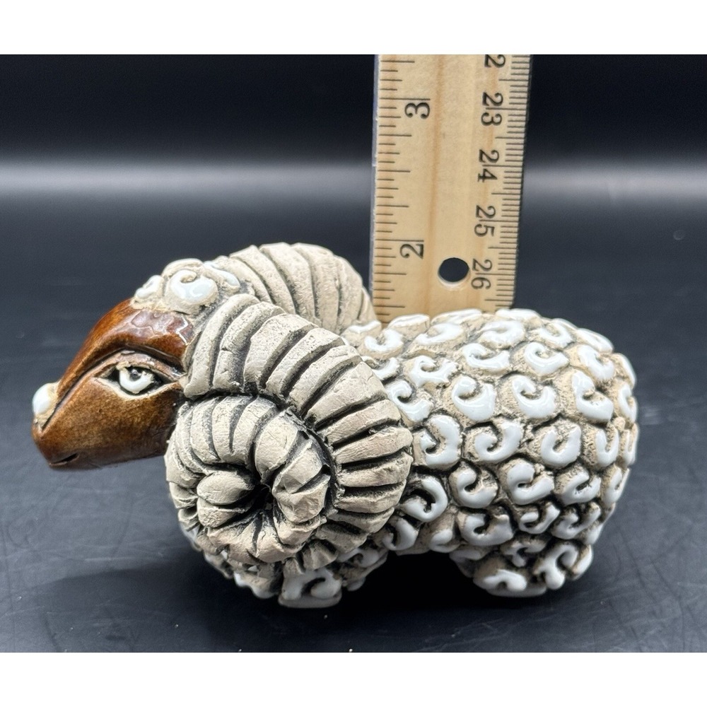 Vintage Artesania Rinconada Big Horned Sheep Ram Retired Signed Figurine - Picture 10 of 10